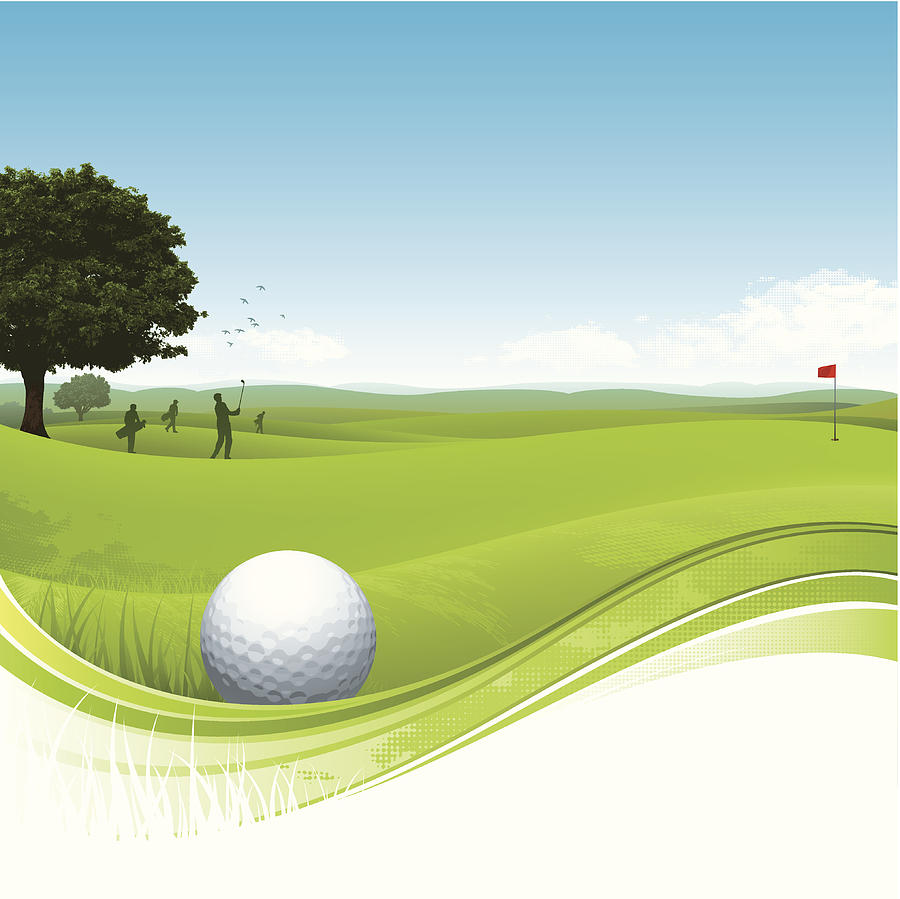 Golf flow background Drawing by Enjoynz