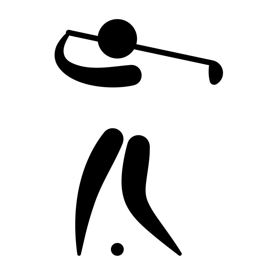 Golf Pictogram Digital Art by A Z - Fine Art America