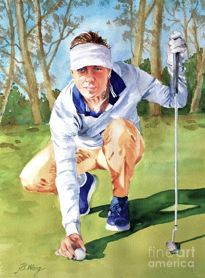 Golf series - Focus Painting by Betty M M Wong