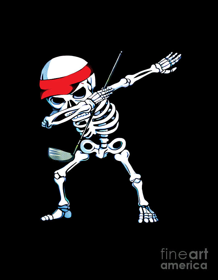 Golf Skull Digital Art by Rosalee T Bickford - Fine Art America