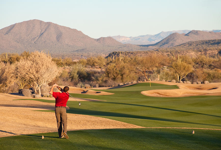 Golfer Driving Off The Tee in Phoenix Photograph by ImagineGolf