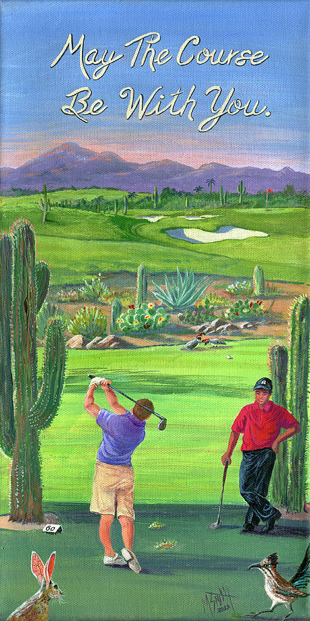 Golfing Gift Painting by Marilyn Smith