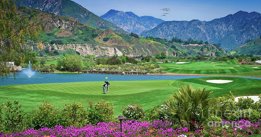 Golf Photograph - Golfing on a Beautiful Day by David Zanzinger