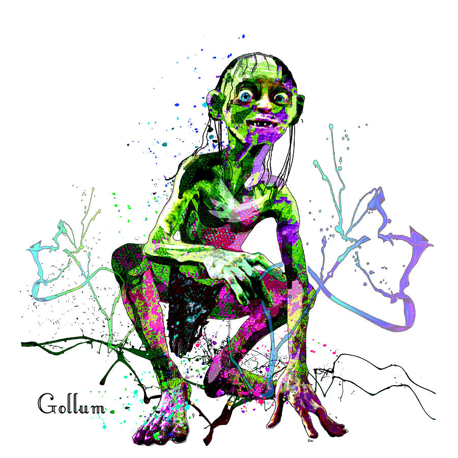 Gollum 01 Mixed Media by Miki De Goodaboom