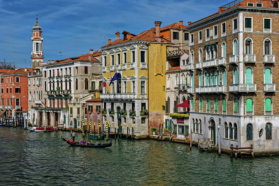 Gondola on the Grand Canal. Photograph by Vladimir Rayzman - Fine Art ...