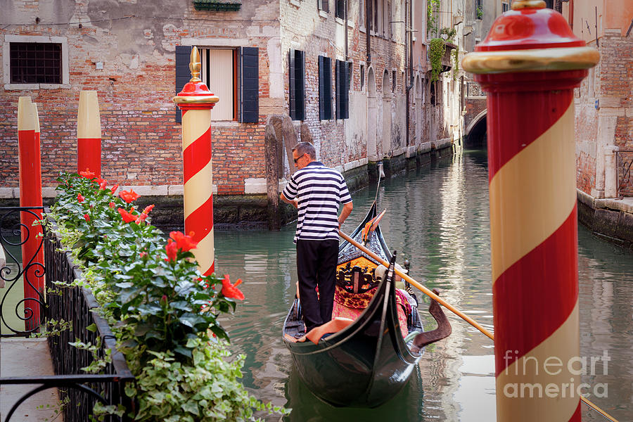 Gondola Ride - Venice Italy Photograph by Brian Jannsen
