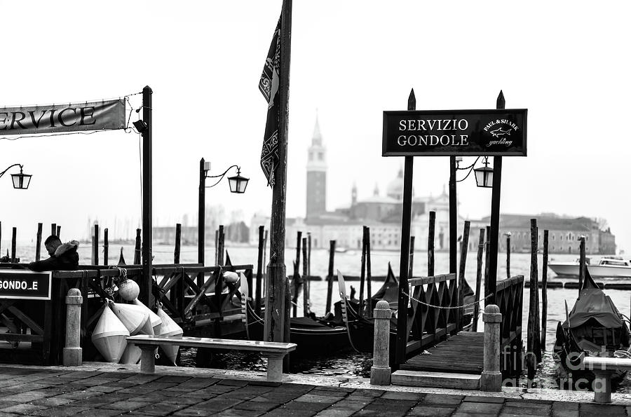 Gondola Service in Venice Photograph by John Rizzuto