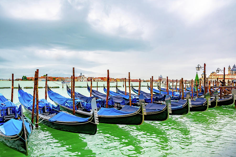 Gondolas in Venice, Italy -4- by Debbie Ann Powell Gondolas in Venice, Italy -4- by Debbie Ann Powell