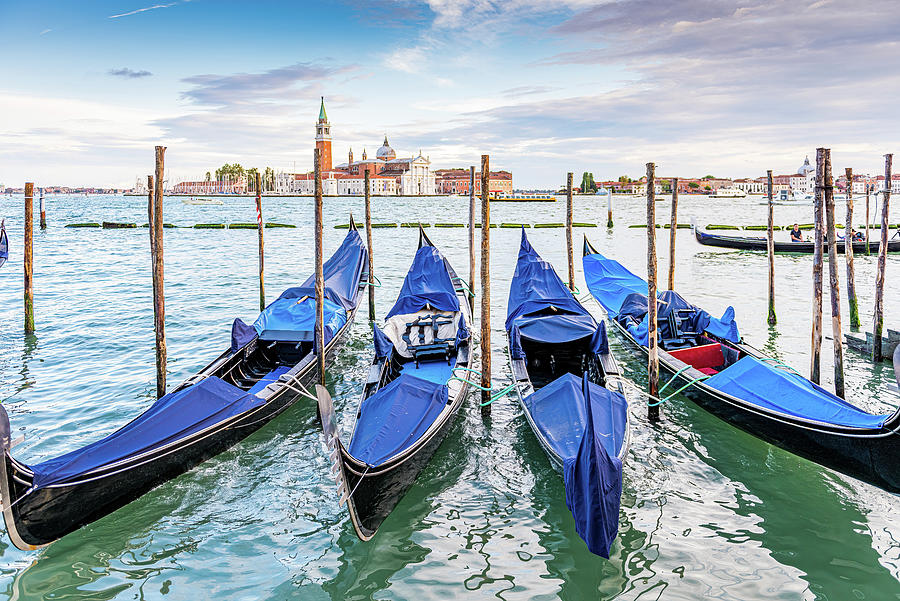 Venice Photograph - Gondolas of Venice by Marla Brown