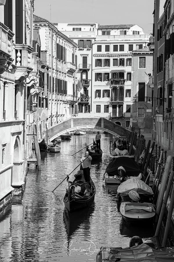 Gondoles a Venise Photograph by Sebastien DELACROSE