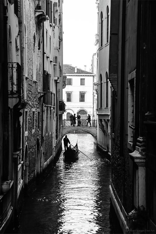Gondolier Approaching Photograph