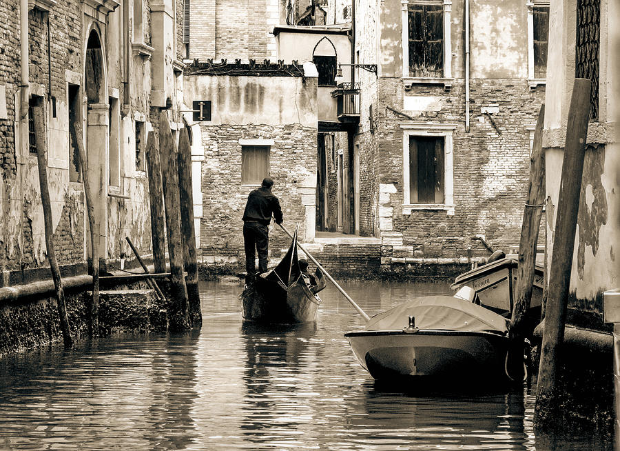 Gondolier Photograph by Eyes Of CC