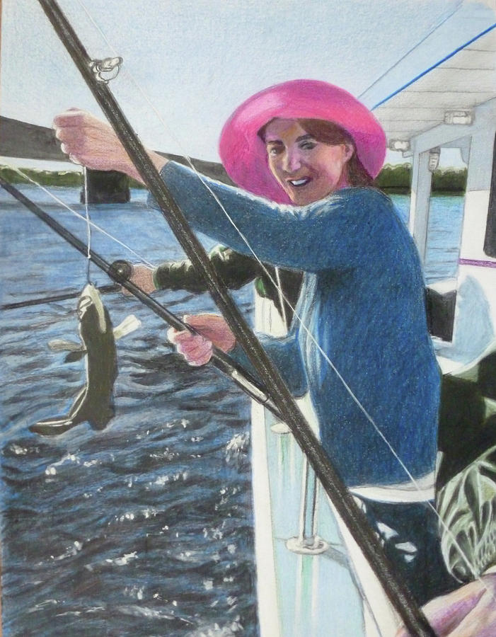 Gone Fishing Mixed Media by Constance DRESCHER