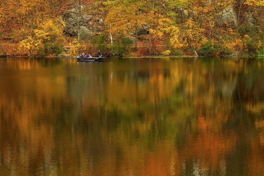 Gone Fishing In The Fall Photograph by Susan Candelario - Fine Art America