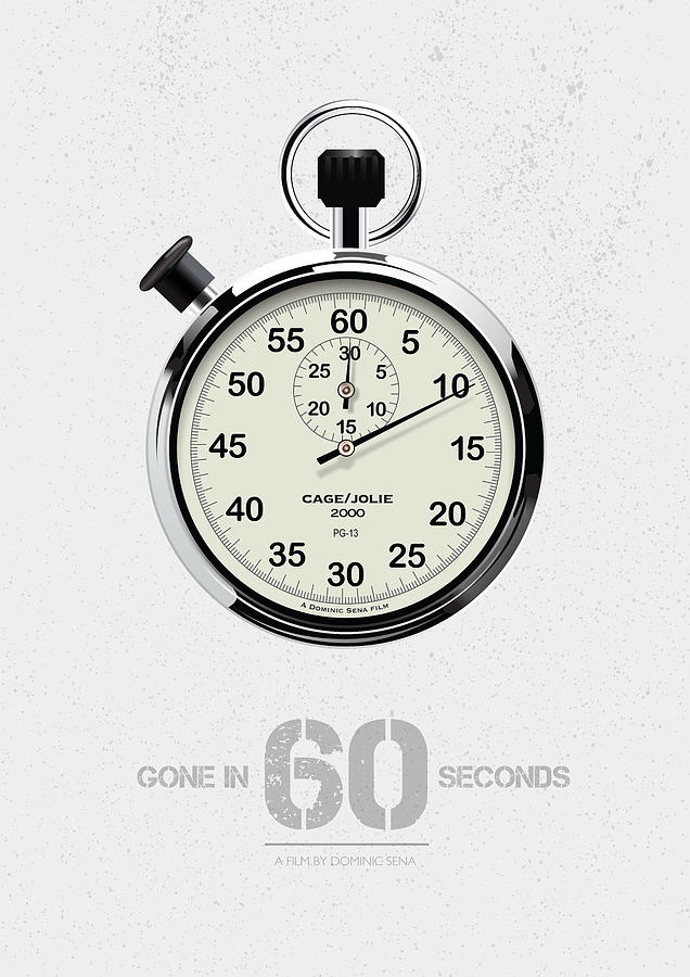 Angelina Jolie Digital Art - Gone in 60 Seconds - Alternative Movie Poster by Movie Poster Boy
