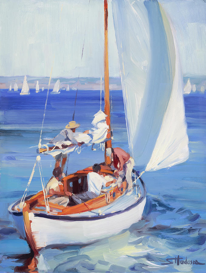 Gone Sailing Painting by Steve Henderson