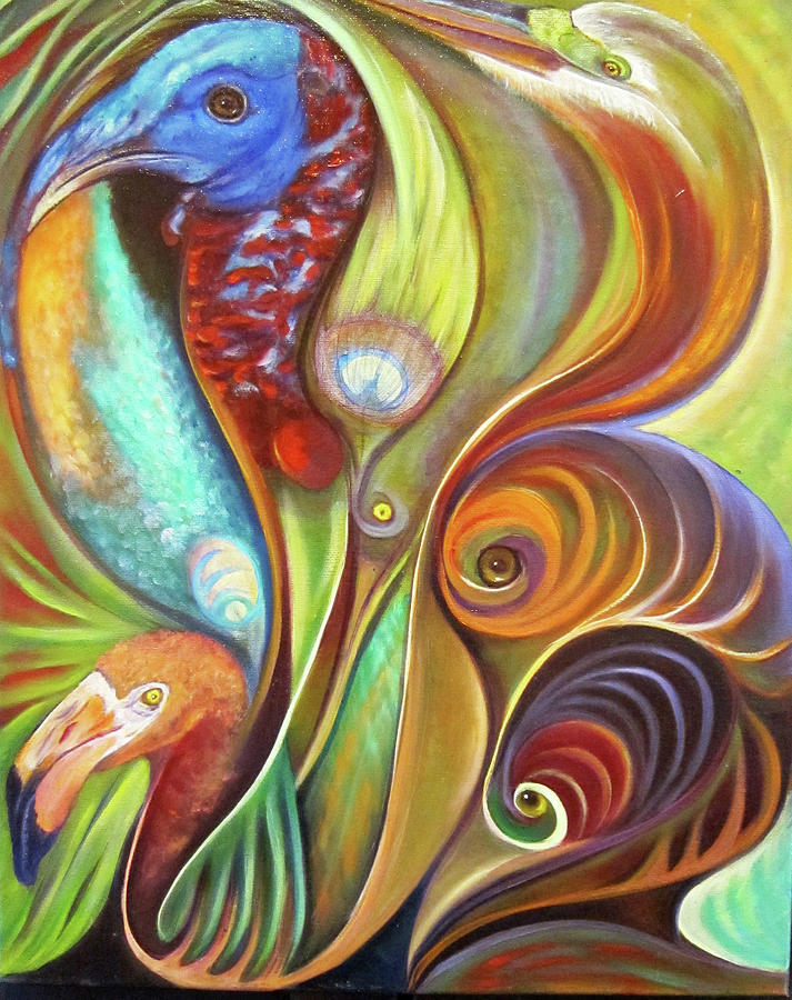 Gone to the Birds Painting by Sherry Strong