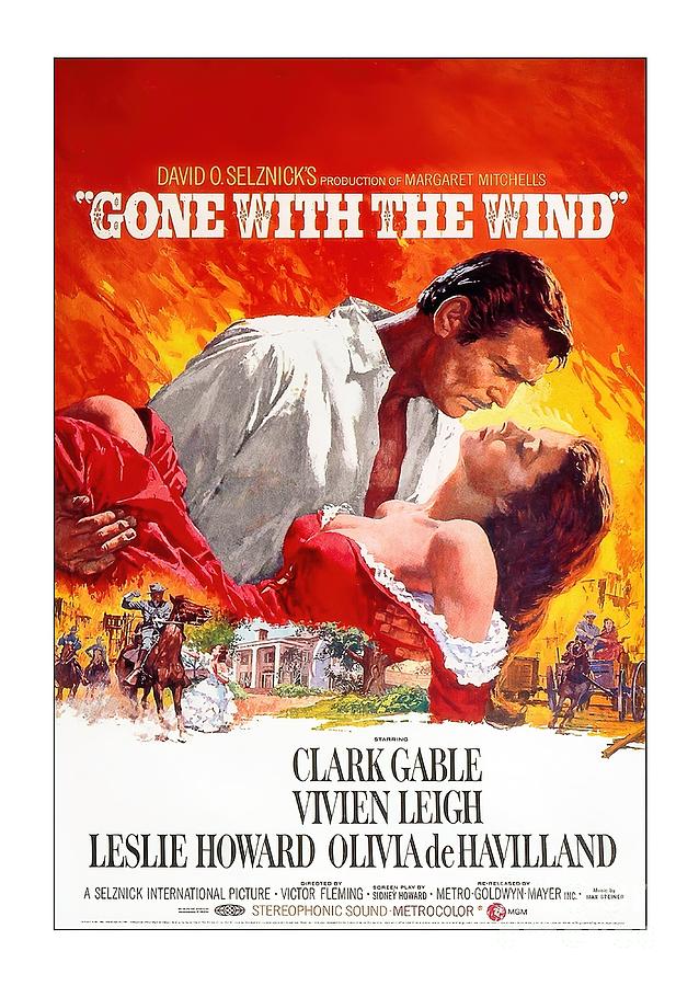 Gone with the Wind Poster Tapestry - Textile by Max Khan | Fine Art America