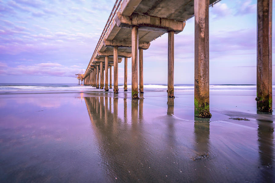 Goes On Forever Scripps Pier Photograph by Joseph S Giacalone