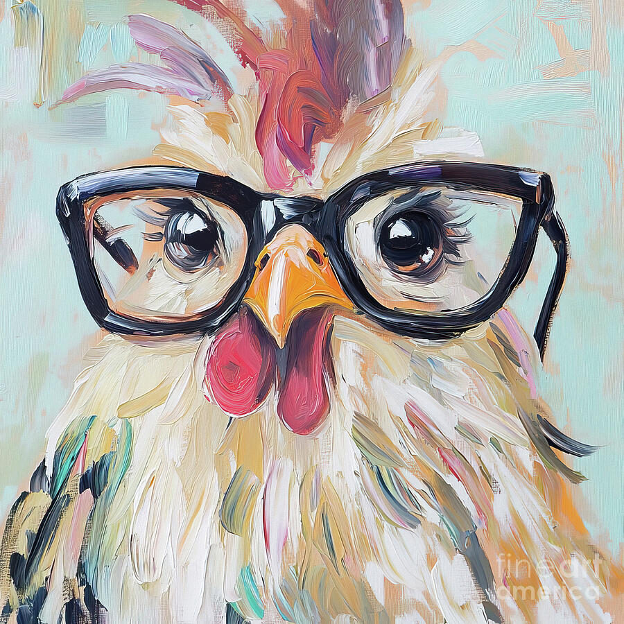 Goober Girl Chicken 3 Painting by Tina LeCour Goober Girl Chicken 3 Painting by Tina LeCour