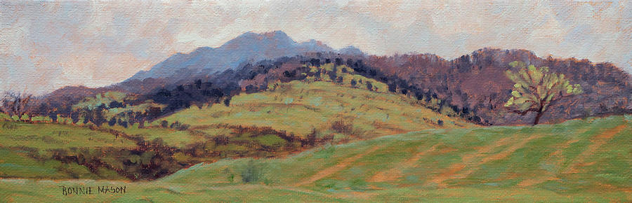 Mountain Painting - Good Earth - Southwest Virginia Blue Ridge Mountains Landscape by Bonnie Mason