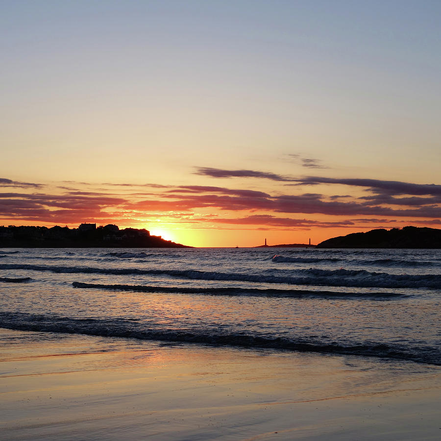 Good Harbor Beach at Sunrise Gloucester MA Square Crop Photograph by Toby McGuire