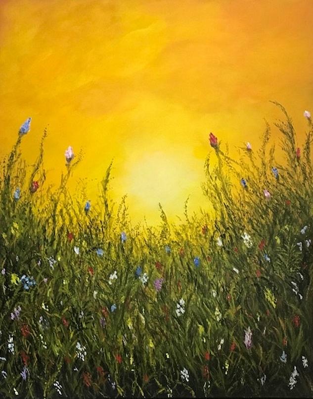 Sunset Painting - Good Morning by Francesca Deluca