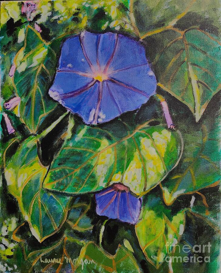 Good Morning Glory Painting by Laurie Morgan