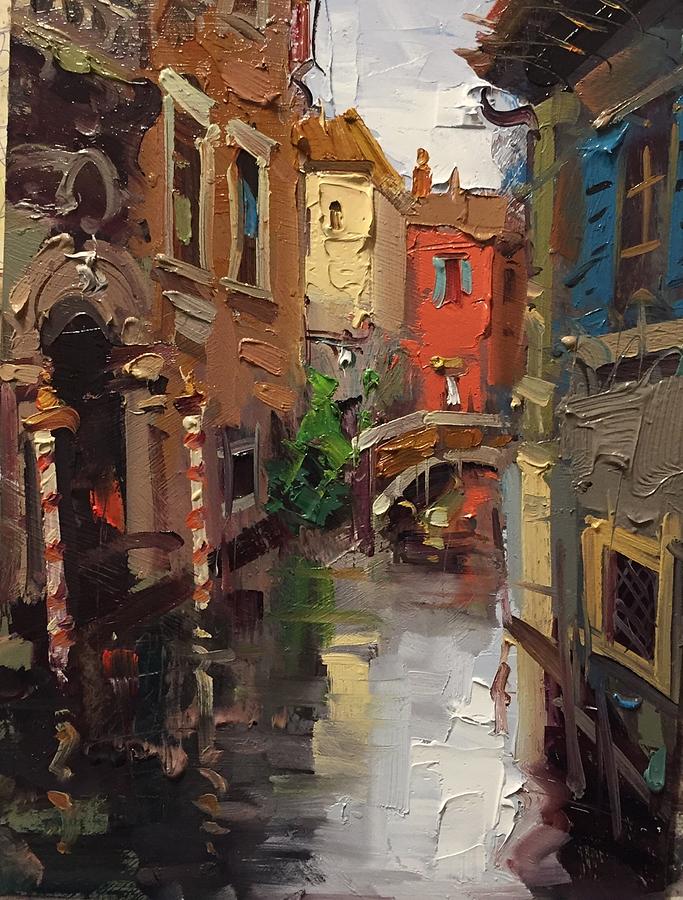 Good morning Venice Painting by Mostafa Keyhani