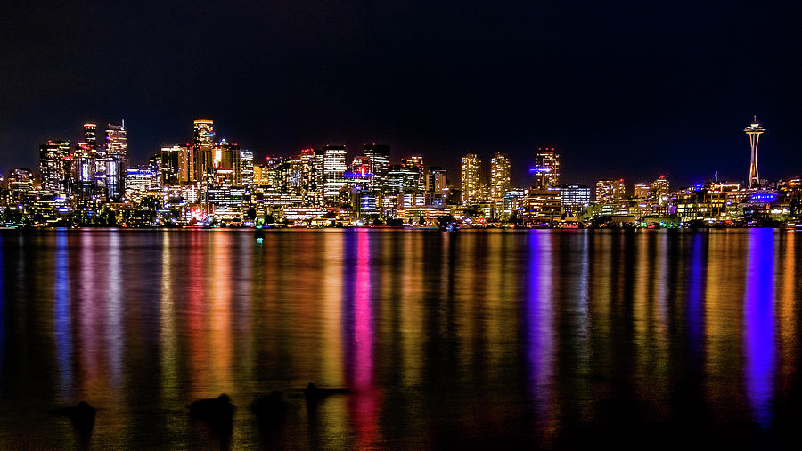 Good Night Seattle Photograph by Emerita Wheeling