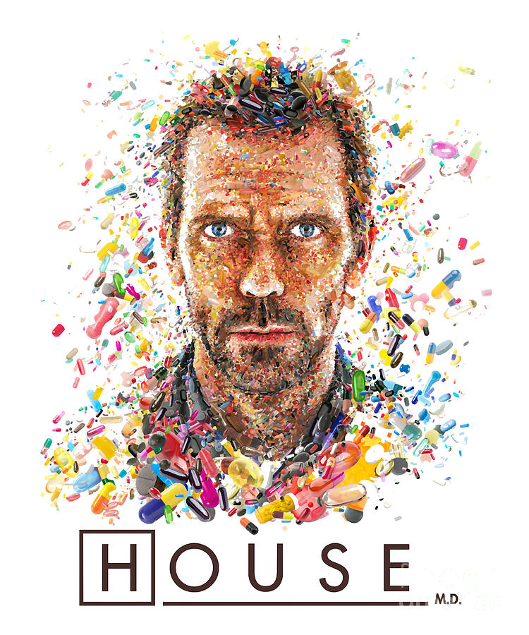 Hugh Laurie Photograph - Good Retro House Md Pills Ridiculously Simple Ways by Artwork Lucky
