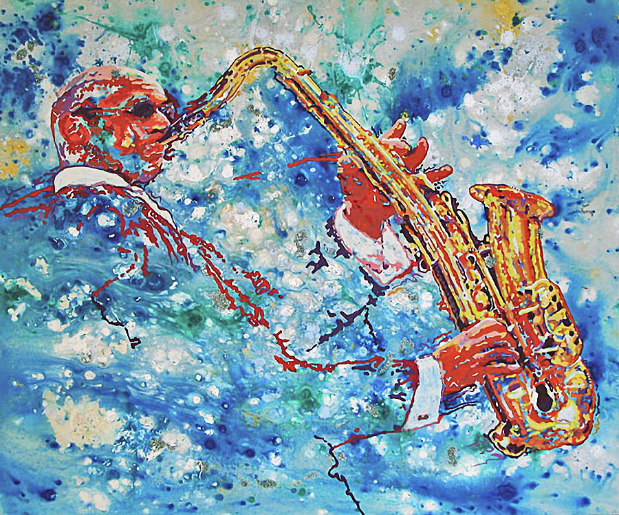 Good Sax Painting by Thom MADro