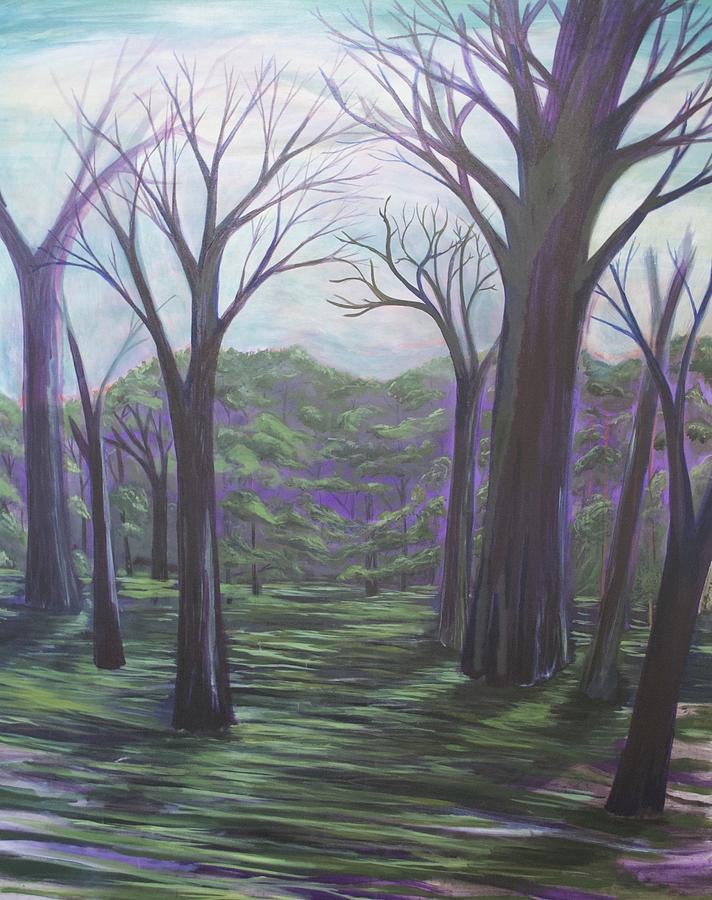 Forest Landscape Painting - Good, Sugar by April Arotin