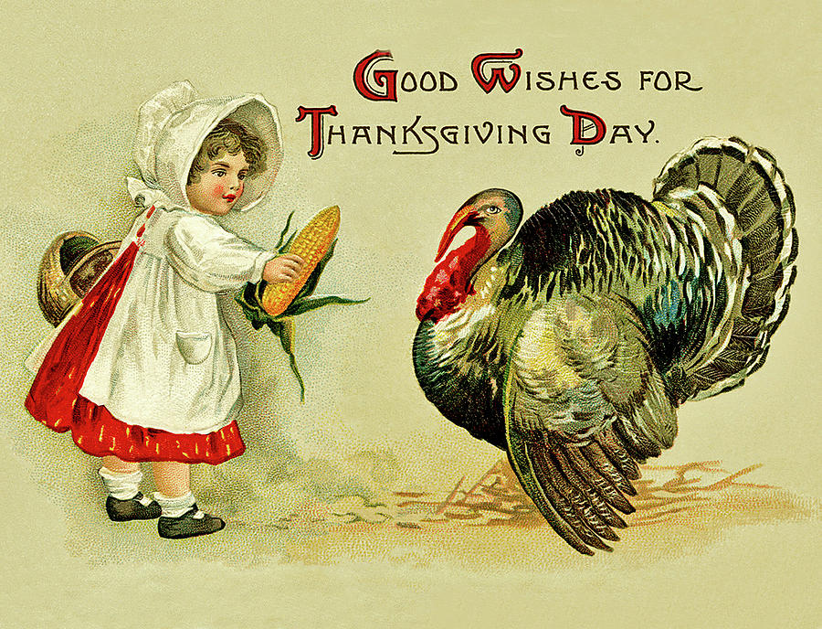Good wish for Thanksgiving day Digital Art by Long Shot