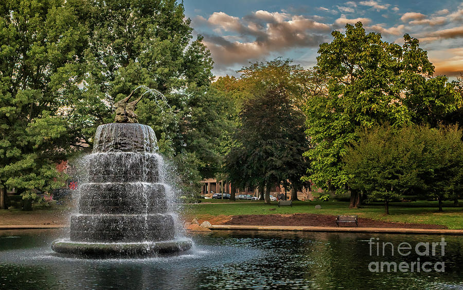 Goodale Park Fountain, Columbus OH Photograph by Teresa Jack - Fine Art ...