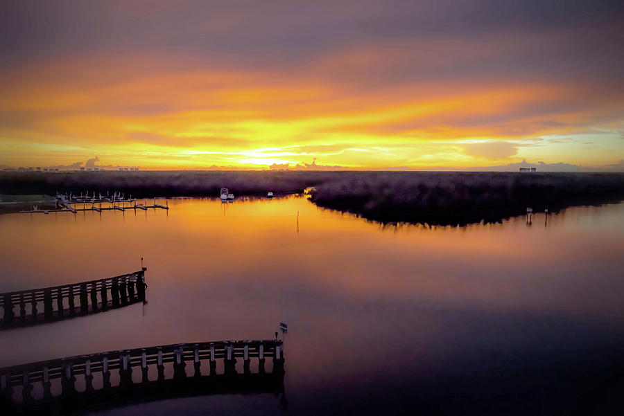 Goodland Bay Sunset Photograph by Debra Kewley