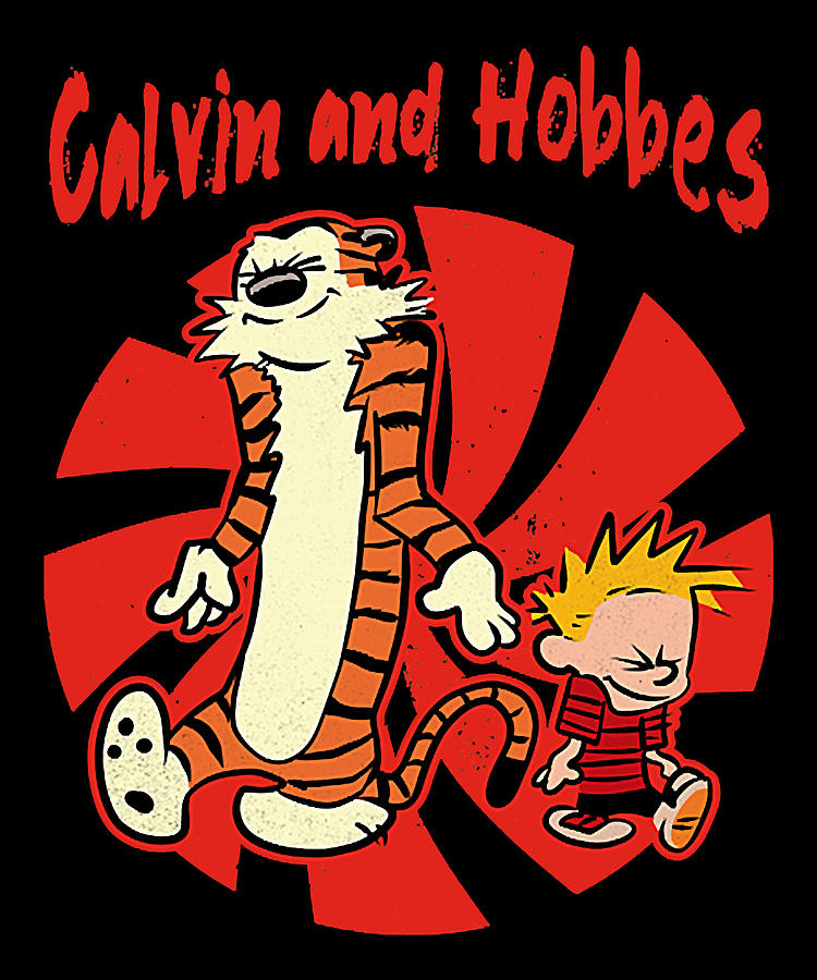 Goodness Astute Calvin And Hobbes Pop Retro Drawing by Inny Shop - Fine ...