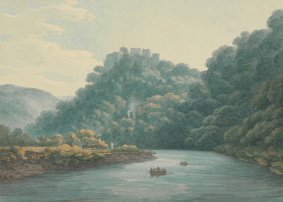 Goodrich Castle on the Wye Drawing by Thomas Hearne