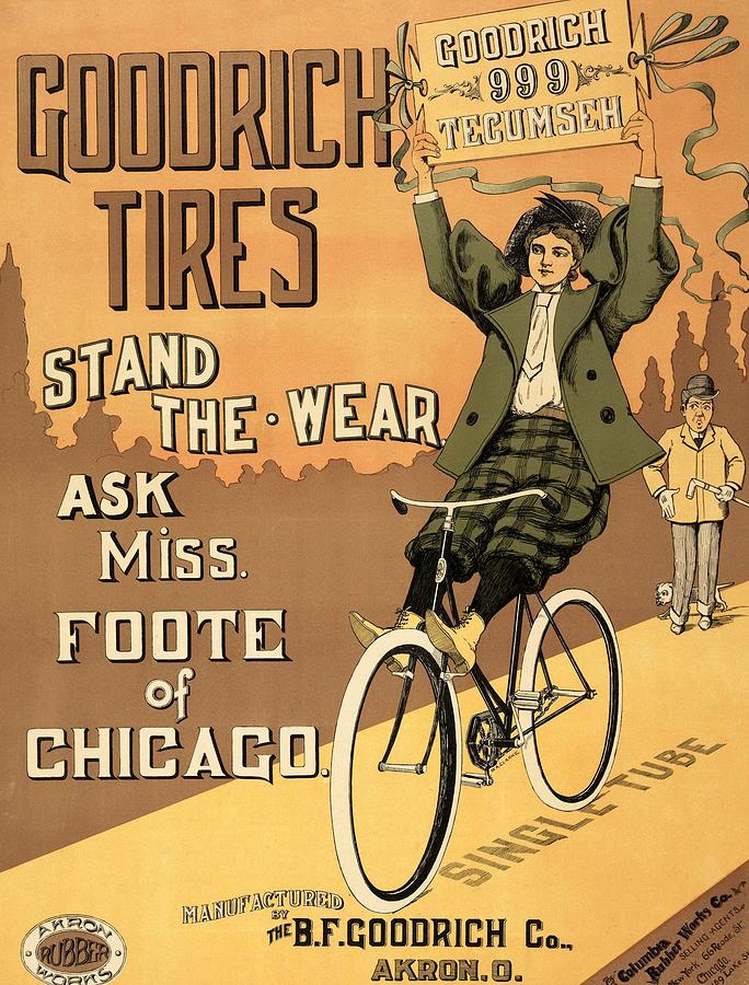 Goodrich Tires 1896 Digital Art by Kim Kent