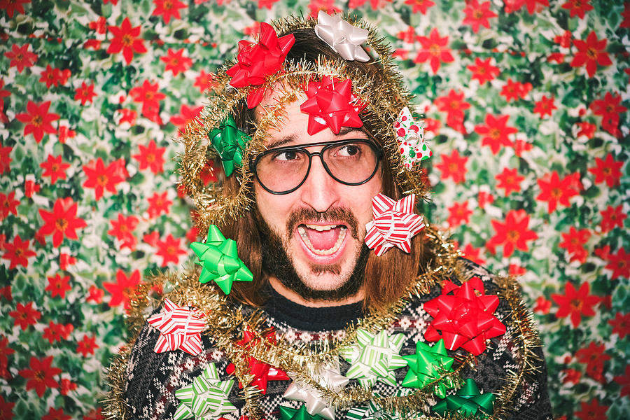 Goofy Holiday Portrait Photograph by Jena Ardell