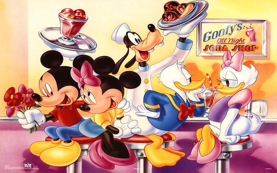 Goofy S Soda Shop Mickey Mouse And Friends Disney Movie Poster Desktop ...