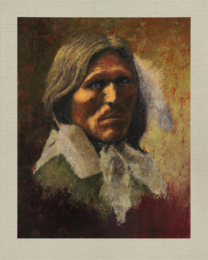 Goose Face, Oglala Lakota Painting by Mark Kashino