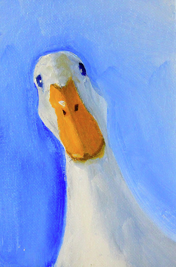 Goose in Charge Painting by Nancy Merkle