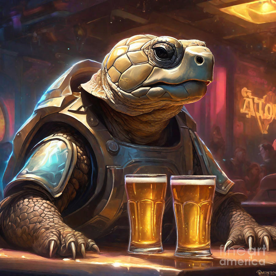 Gopher Tortoise Tunnel Toasts Gopher's Burrow Brews Painting by Adrien ...