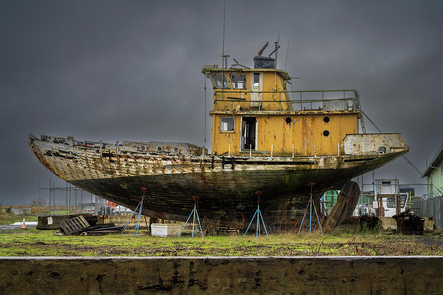 Abandoned Boat Photograph - Gopherwood Boat by Robert Potts