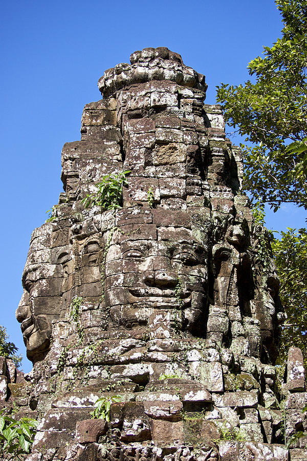 Gopura Face Tower, Banteay Kdei Photograph by Photography by Jeremy Villasis. Philippines.