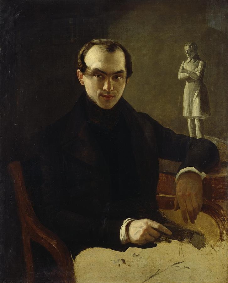 Gorbunov Kirill Portrait Of The Literary Criticvasily P Botkin  Russia Painting