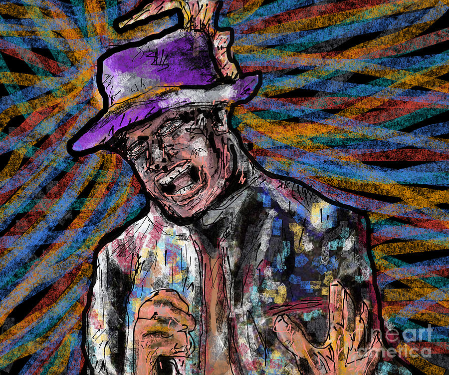 Gord Downie The Hip Abstract Painting by Bradley Boug