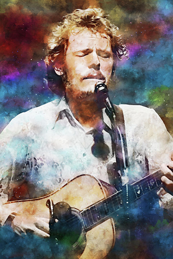 Gordon Lightfoot Watercolor Painting by Dan Sproul