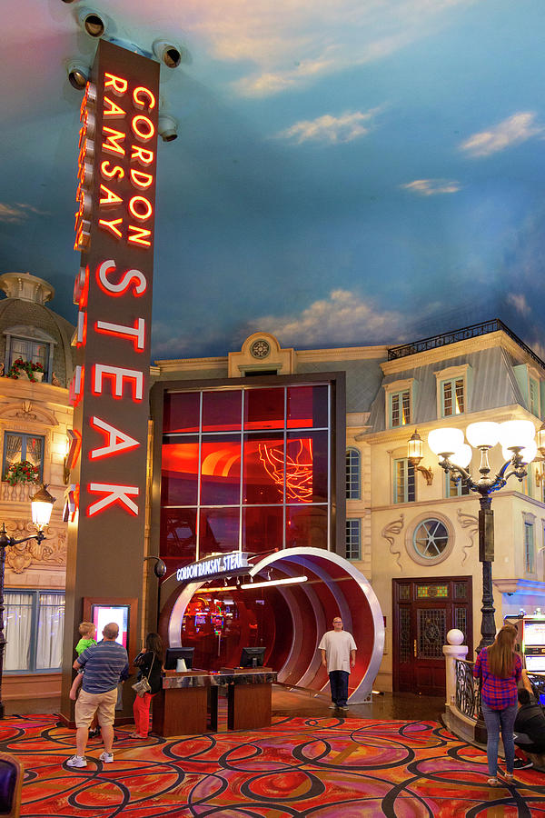 Las Vegas Photograph - Gordon Ramsay Steak by Ricky Barnard